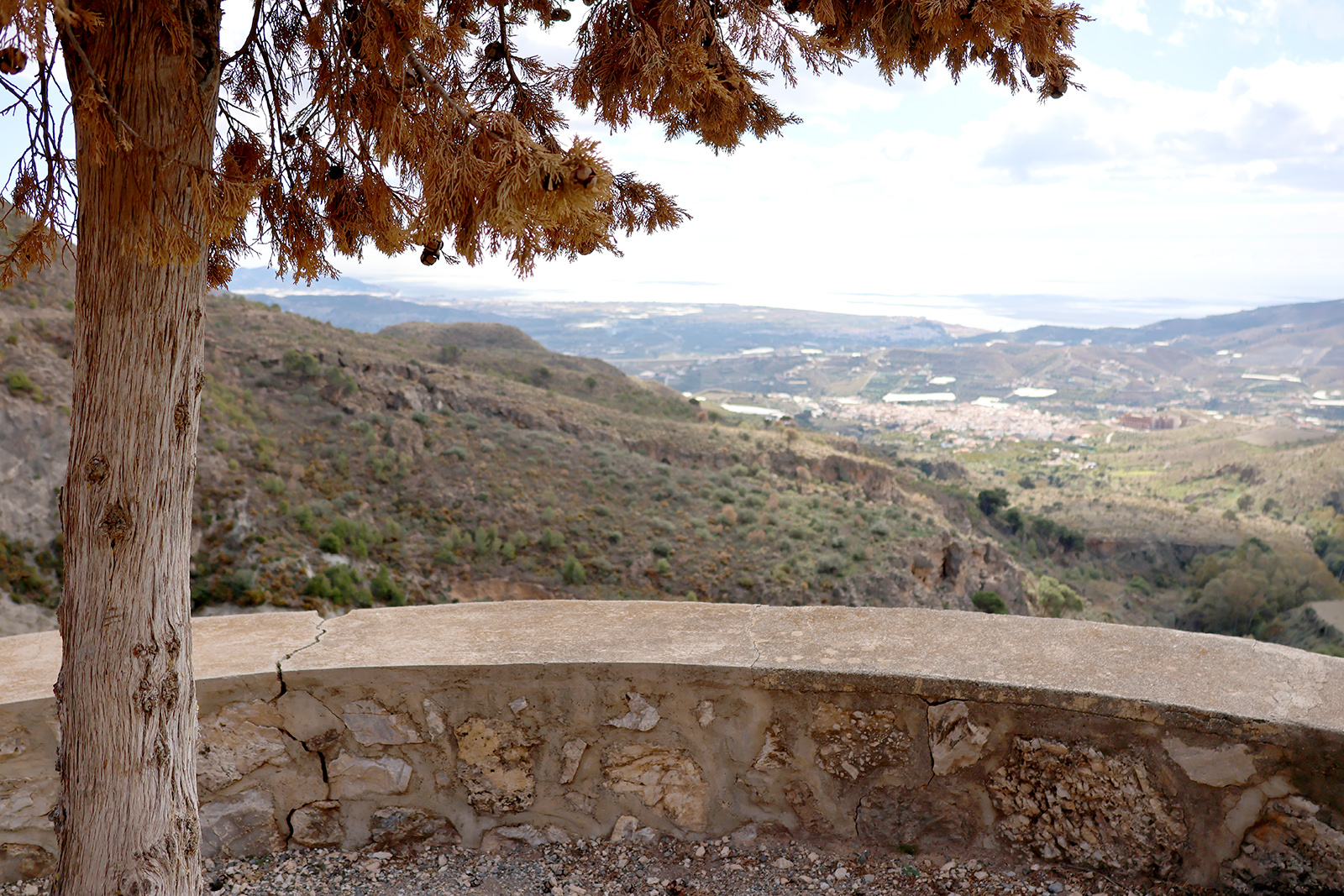 Mirador y paisaje de Molvízar